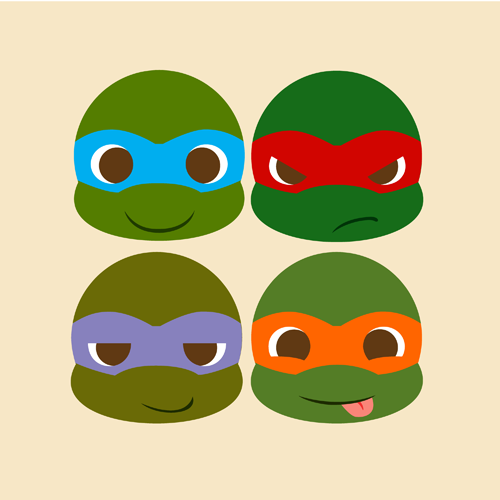 Ninja Turtle Logo 02 vinyl decal